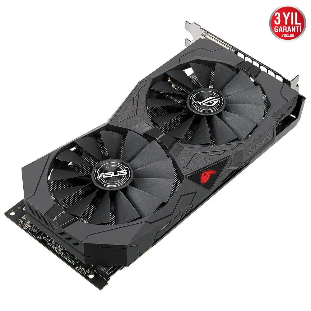 Asus ROG Strix RX570-O8G-Gaming AMD Radeon RX 570 8GB GDDR5 256Bit DX12 Gaming Ekran Kartı