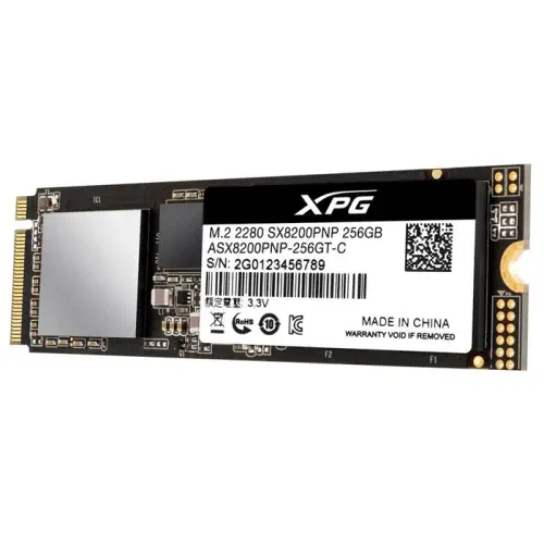 A-data XPG SX8200 Pro 256GB 3500MB/1200MB/s 3D NAND PCIe Gen3x4 M.2 2280 SSD Disk - ASX8200PNP-256GT-C