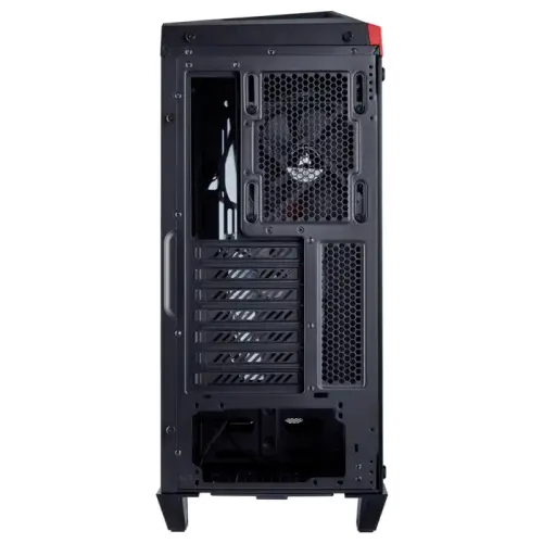 Corsair Carbide Spec-Omega CC-9011120-WW 120mm LED Fan Temperli Cam USB 3.0 Siyah-Kırmızı ATX Mid-Tower Gaming Kasa