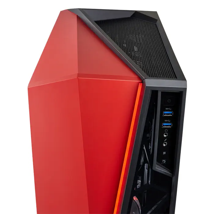Corsair Carbide Spec-Omega CC-9011120-WW 120mm LED Fan Temperli Cam USB 3.0 Siyah-Kırmızı ATX Mid-Tower Gaming Kasa