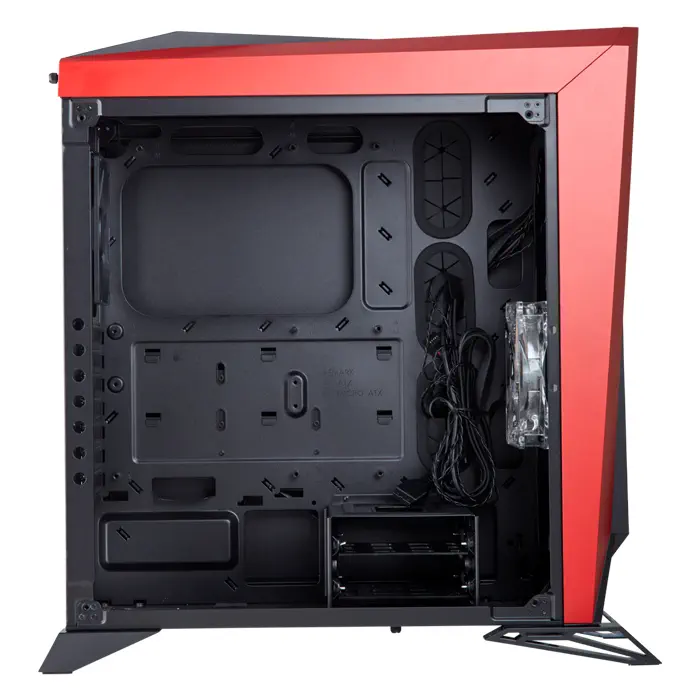 Corsair Carbide Spec-Omega CC-9011120-WW 120mm LED Fan Temperli Cam USB 3.0 Siyah-Kırmızı ATX Mid-Tower Gaming Kasa