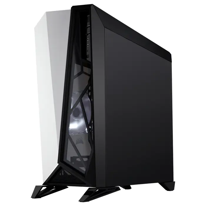 Corsair Carbide Spec-Omega CC-9011119-WW 120mm LED Fan Temperli Cam USB 3.0 Siyah-Beyaz ATX Mid-Tower Gaming Kasa