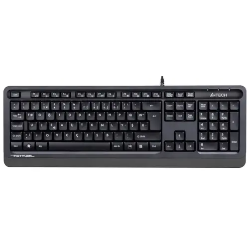 A4 Tech FK10 TR F USB Gri Multimedya Kablolu Klavye