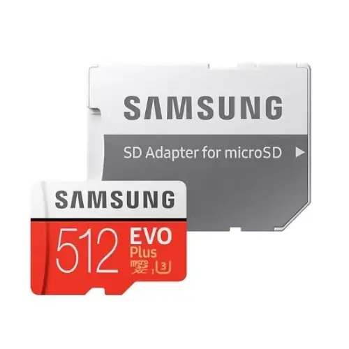 Samsung Evo Plus 512GB Adaptörlü Micro SDXC Hafıza Kartı - MB-MC512GA/EU