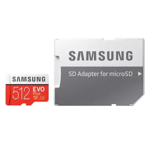 Samsung Evo Plus 512GB Adaptörlü Micro SDXC Hafıza Kartı - MB-MC512GA/EU