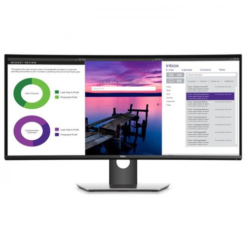 Écran Dell UltraSharp Incurvé 34" U3419W - Résolution 3440x1440 - Occasion