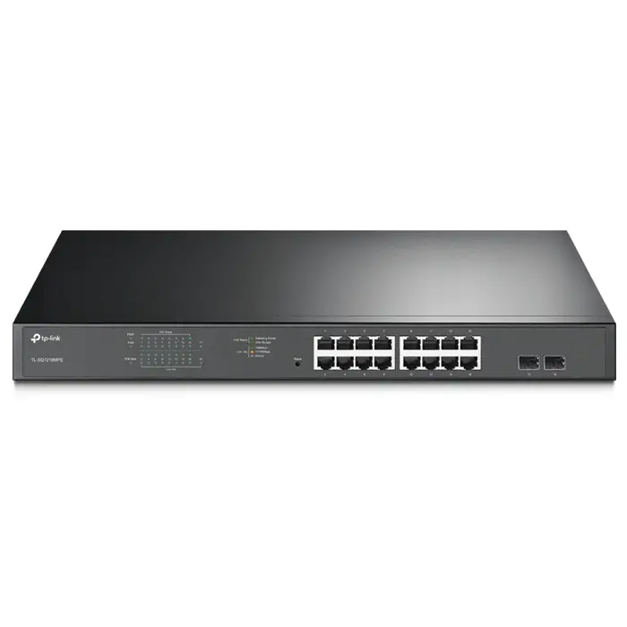Tp-Link JetStream TL-SG1218MPE 16 Port PoE+ 2 SFP Gigabit Smart PoE Switch