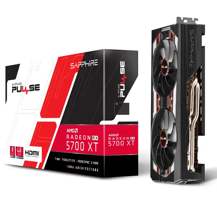 Sapphire Pulse RX 5700 XT 8GB GDDR6 256Bit DX12 Gaming Ekran Kartı - 11293-01-20G