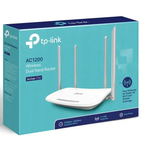 Tp-Link Archer C50 4 Port 867 Mbps Dual Router