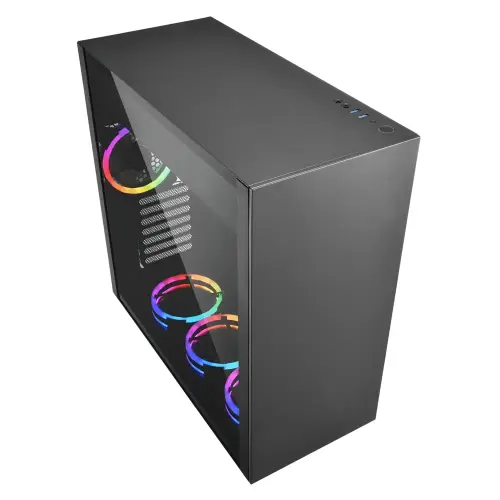 Sharkoon Pure Steel RGB USB 3.0 Temperli Cam ATX Siyah Mid Tower Gaming Kasa