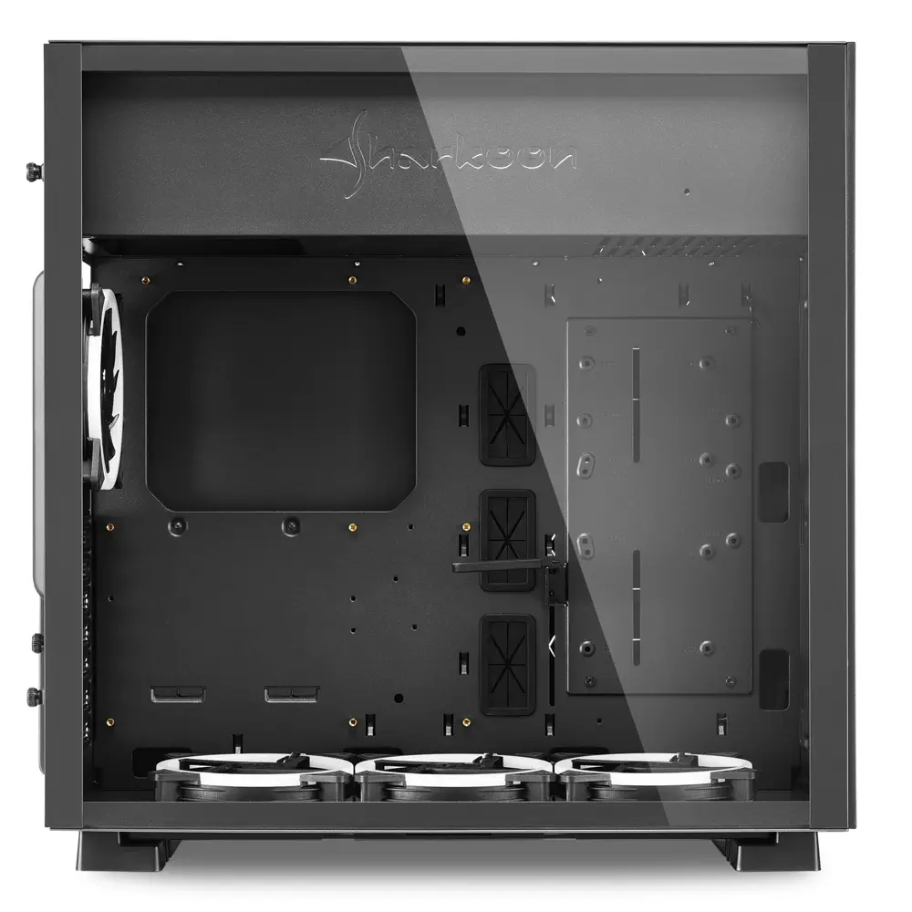Sharkoon Pure Steel RGB USB 3.0 Temperli Cam ATX Siyah Mid Tower Gaming Kasa