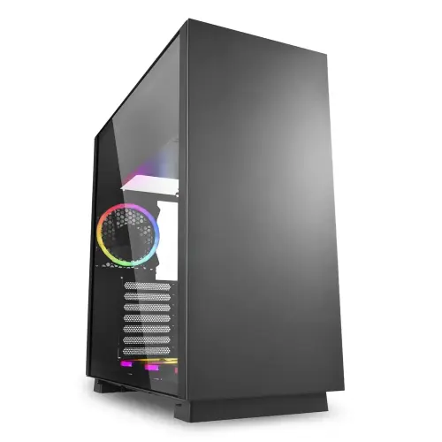 Sharkoon Pure Steel RGB USB 3.0 Temperli Cam ATX Siyah Mid Tower Gaming Kasa