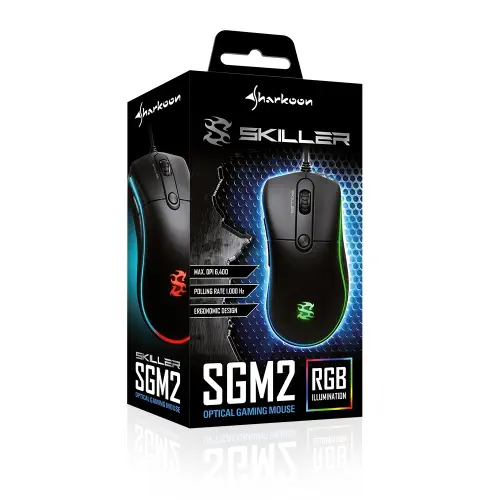 Sharkoon Skiller SGM2 6400DPI 6 Tuş RGB Optik Kablolu Gaming Mouse