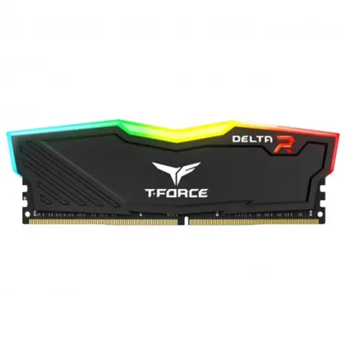 Team T-Force Delta RGB 8GB (1x8GB) DDR4 3000Mhz CL16 Siyah Gaming Ram