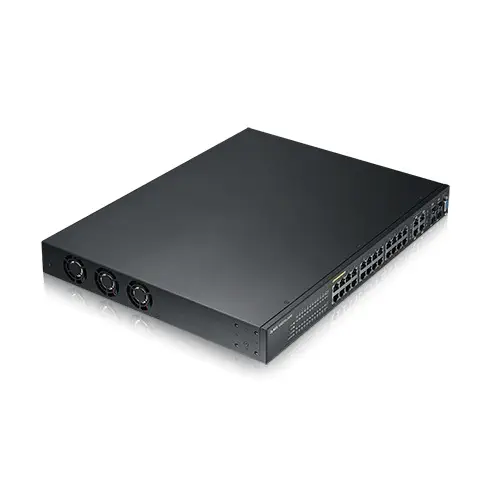 Zyxel GS2210-24HP 24 Port 10/100/1000 + 4xDual+2xSFP L2 Yönetilebilir PoE Switch