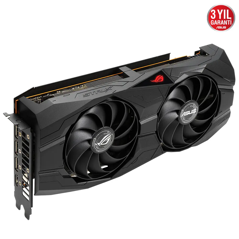 Asus ROG-Strix-RX5500XT-O8G-Gaming AMD Radeon RX 5500 XT 8GB GDDR6 128Bit DX12 Gaming Ekran Kartı