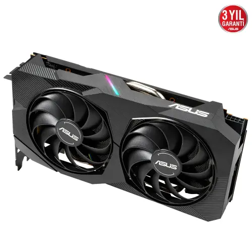 Asus Dual-RX5500XT-O8G-Evo AMD Radeon RX 5500 XT 8GB GDDR6 128Bit DX12 Gaming (Oyuncu) Ekran Kartı