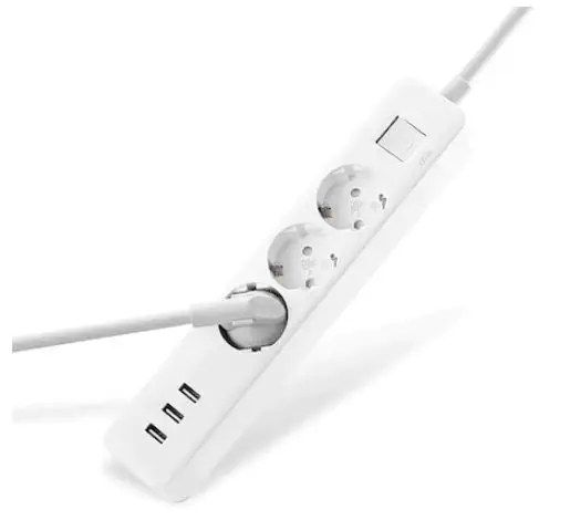 Xiaomi Power Strip - 3`Lü Priz 3 Usb Girişli TR Uyumlu