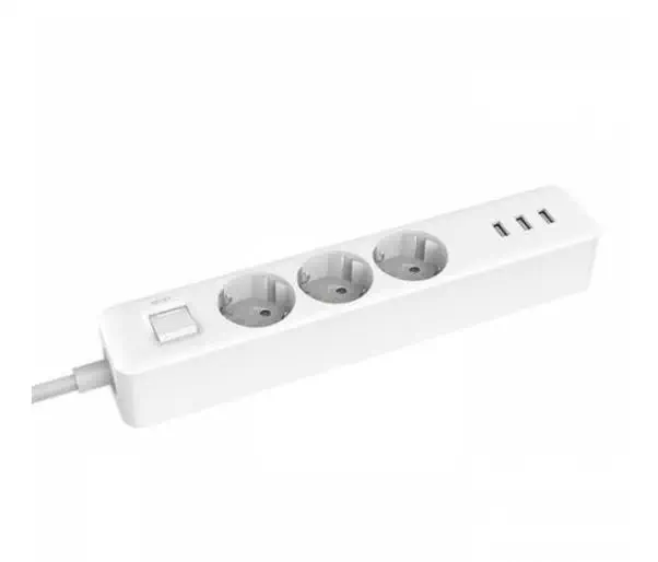 Xiaomi Power Strip - 3`Lü Priz 3 Usb Girişli TR Uyumlu