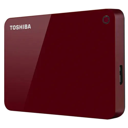 Toshiba Canvio Advance HDTC910ER3AA 1TB 2.5” USB 3.0 Kırmızı Taşınabilir Harddisk