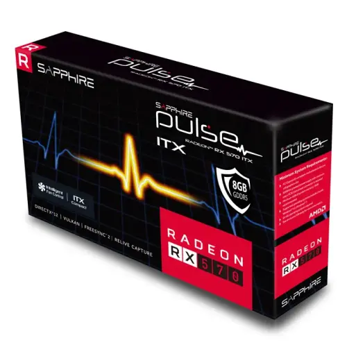 Sapphire Pulse RX 570 ITX 8G G5 AMD Radeon RX 570 8GB GDDR5 256Bit DX12 Gaming Ekran Kartı - 11266-37-20G