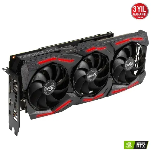 Asus Rog Strix RTX2060S-O8G-EVO-Gaming GeForce RTX 2060 Super 8GB GDDR6 256Bit DX12 Gaming Ekran Kartı