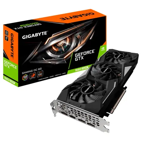 Gigabyte GV-N166SGAMING OC-6GD GeForce GTX 1660 Super 6GB GDDR6 192Bit DX12 Gaming Ekran Kartı