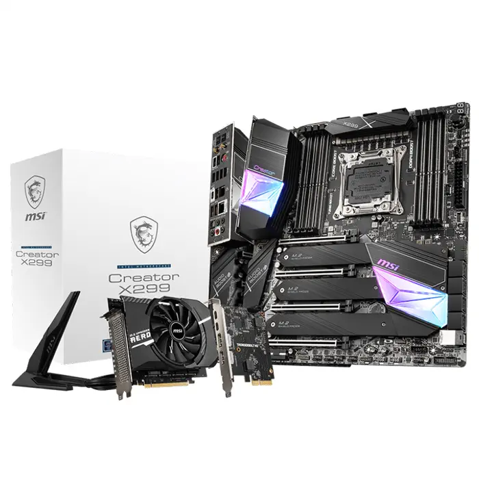 MSI Creator X299 Intel X299 Soket 2066 DDR4 4266(OC)MHz E-ATX Gaming Anakart
