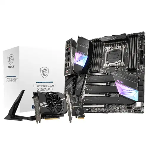 MSI Creator X299 Intel X299 Soket 2066 DDR4 4266(OC)MHz E-ATX Gaming Anakart