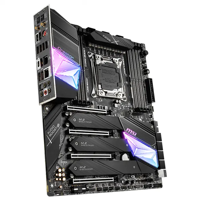 MSI Creator X299 Intel X299 Soket 2066 DDR4 4266(OC)MHz E-ATX Gaming Anakart