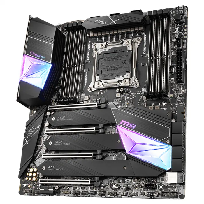 MSI Creator X299 Intel X299 Soket 2066 DDR4 4266(OC)MHz E-ATX Gaming Anakart