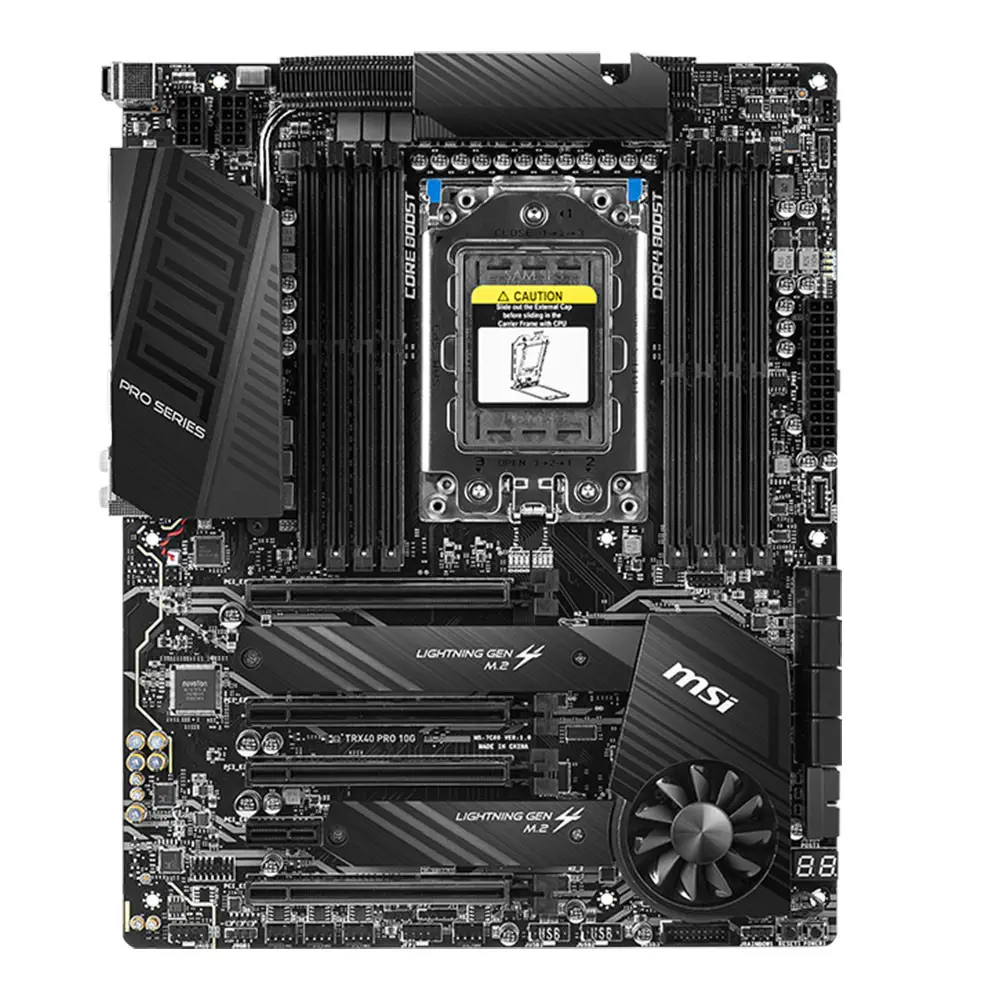 MSI TRX40 Pro 10G Threadripper 3. Nesil DDR4 4666MHz(OC) Soket sTRX4 PCIe 4.0 M.2 ATX Gaming Anakart