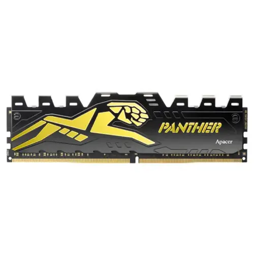 Apacer Panther Black-Gold 16GB (2x8GB) 3000MHz CL16 DDR4 Gaming Ram (AH4U16G30C08Y7GAA-2)