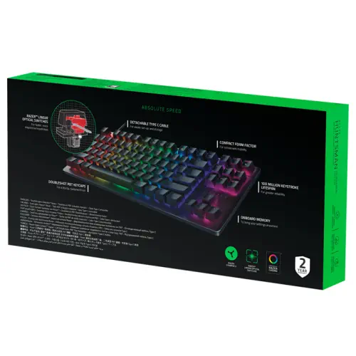 Razer Huntsman Tournament Edition US Q RGB TKL Mekanik Çıkarılabilir Kablolu Gaming Klavye - RZ03-03080300-R3G1