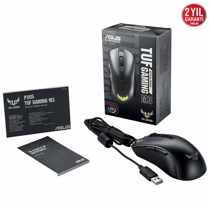 Asus TUF Gaming M3 7000DPI RGB 7 Tuş USB Optik Kablolu Gaming Mouse