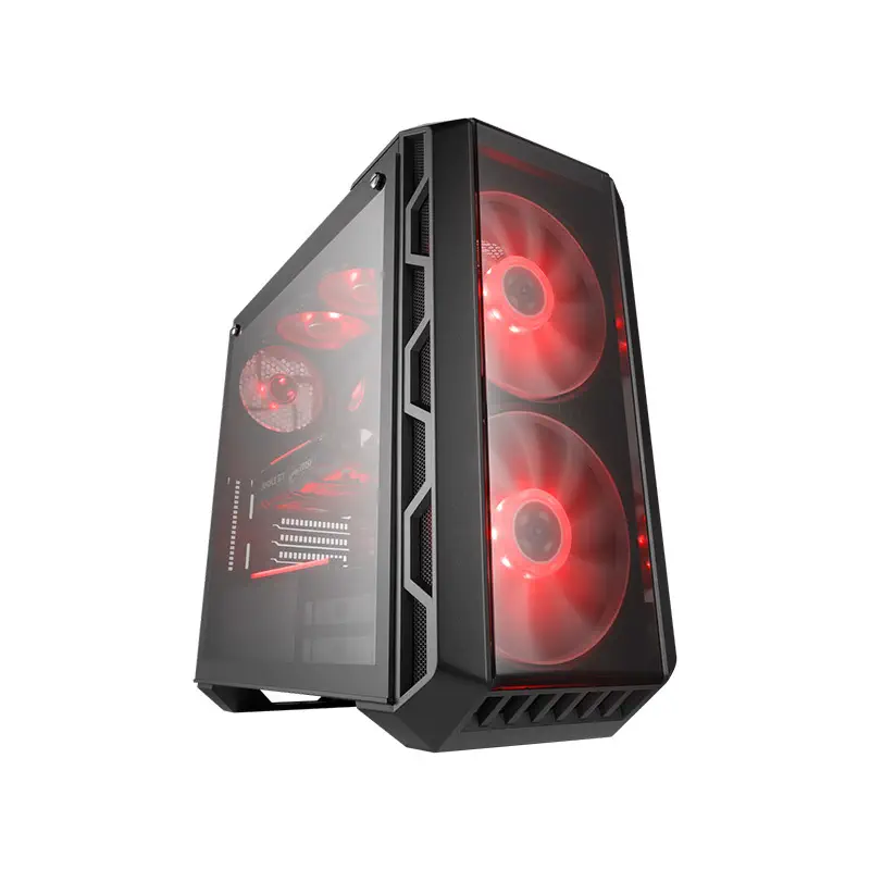 Cooler Master MasterCase H500 750W 80+ PSU RGB Mesh Temperli Cam ATX Mid-Tower Gaming Kasa - MCM-H500-IGNB75-S00