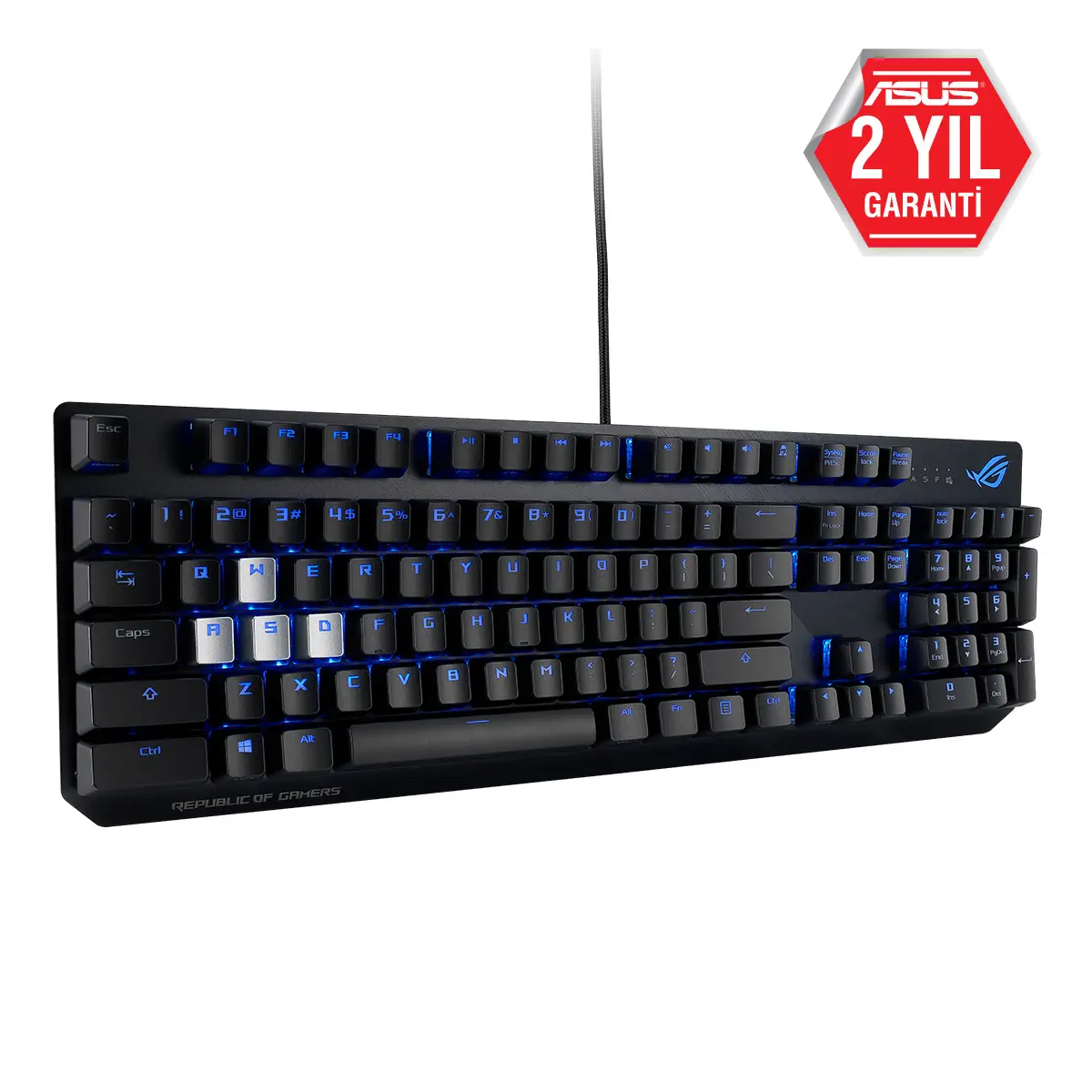 Asus Rog Strix Scope Cherry MX Red Switch Kablolu TR Q Gaming (Oyuncu) Klavye