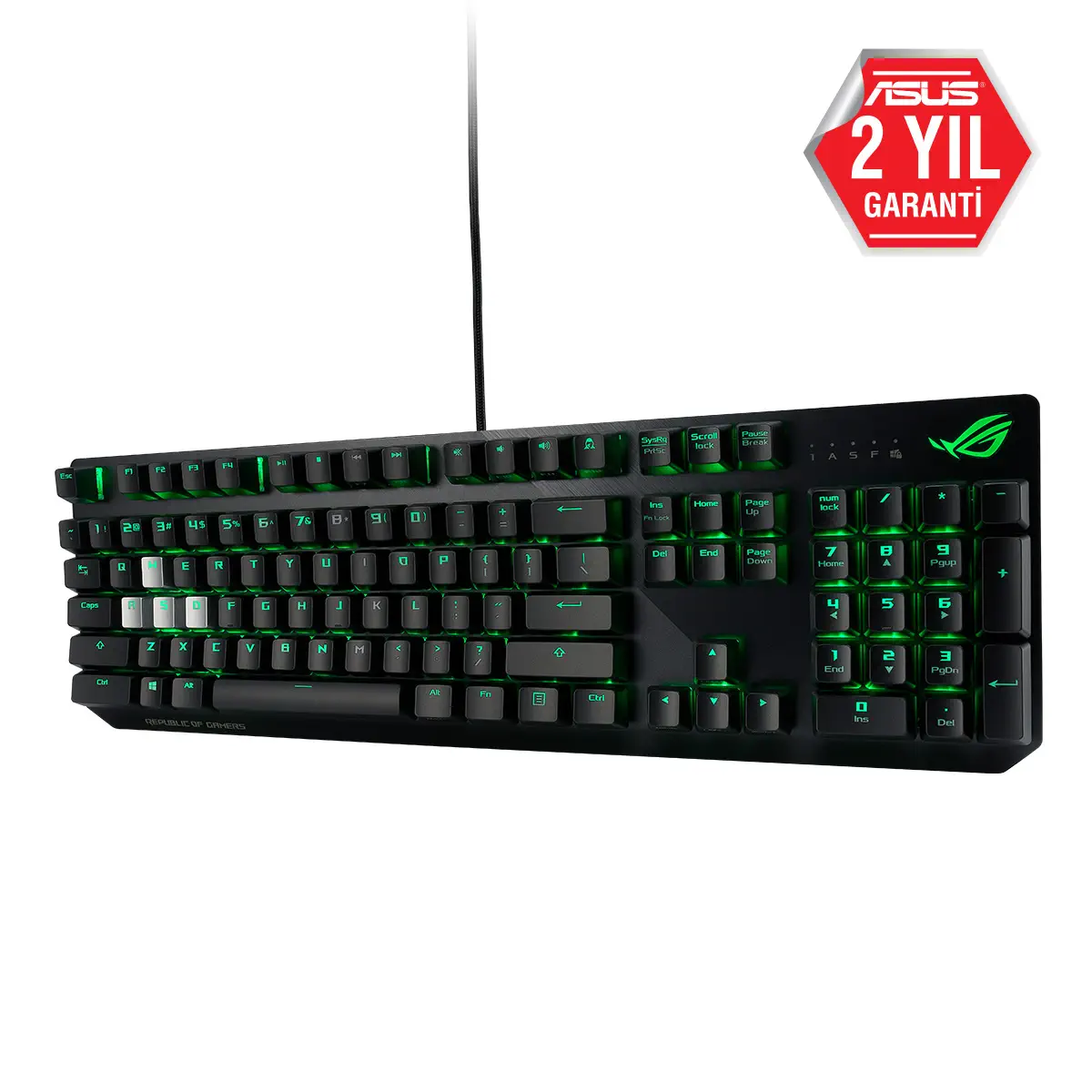 Asus Rog Strix Scope Cherry MX Red Switch Kablolu TR Q Gaming (Oyuncu) Klavye