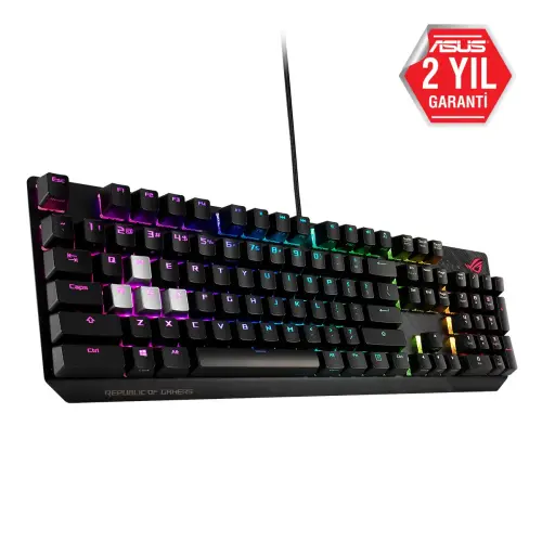 Asus ROG Strix Scope Cherry MX Blue Switch RGB Mekanik Kablolu Gaming (Oyuncu) Klavye