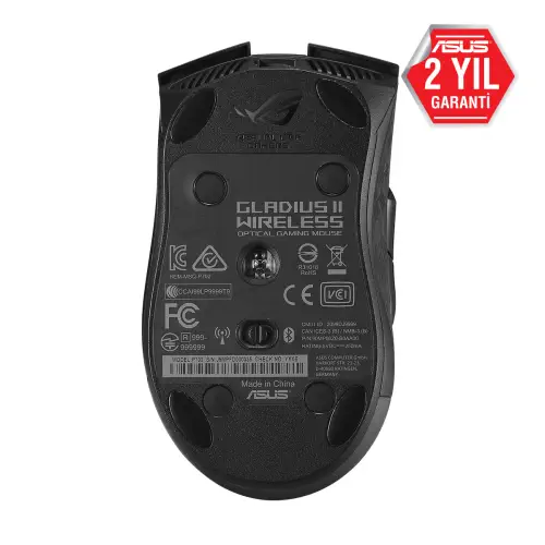 Asus ROG Gladius II Wireless 16000 DPI 6 Tuş Optik 2.4GHz/Bluetooth RGB Kablosuz Gaming (Oyuncu) Mouse
