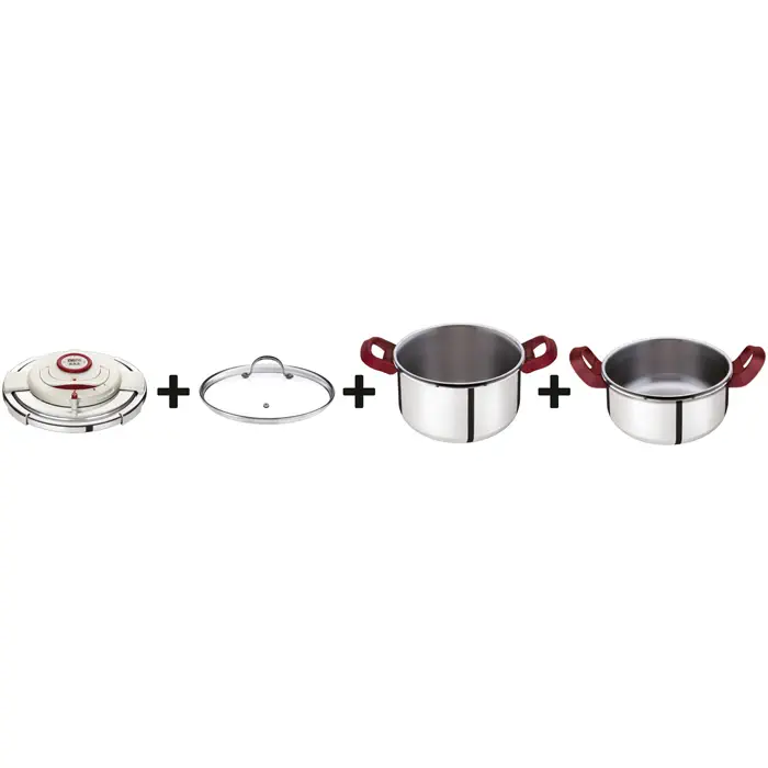 Tefal Clipso + Precision 6 Lt + 4.5 Lt Düdüklü Tencere Seti