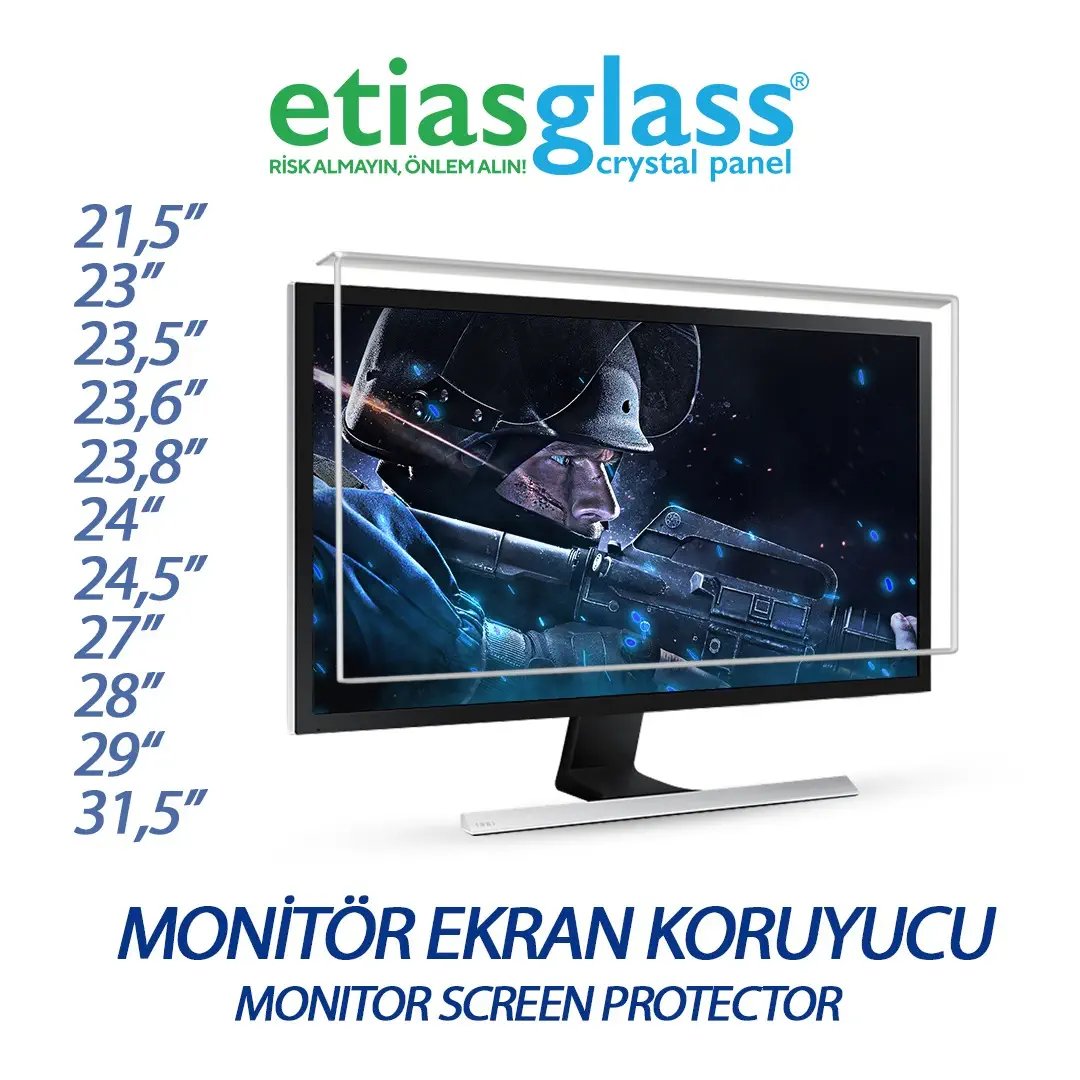 Etiasglass 21.5'' 54 Ekran Monitör Ekran Koruyucu