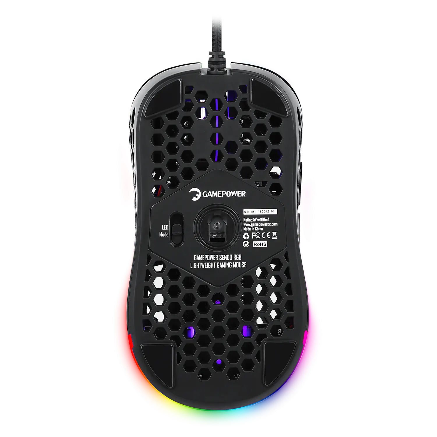 GamePower Sendo RGB Glossy (Parlak) Optik 10.000DPI 6 Tuş Gaming Mouse