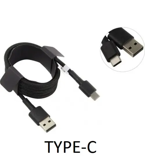 Xiaomi Type-C Örgülü 100cm Siyah Şarj Kablosu