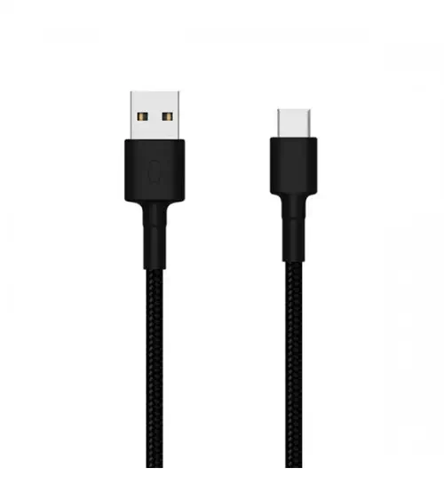 Xiaomi Type-C Örgülü 100cm Siyah Şarj Kablosu