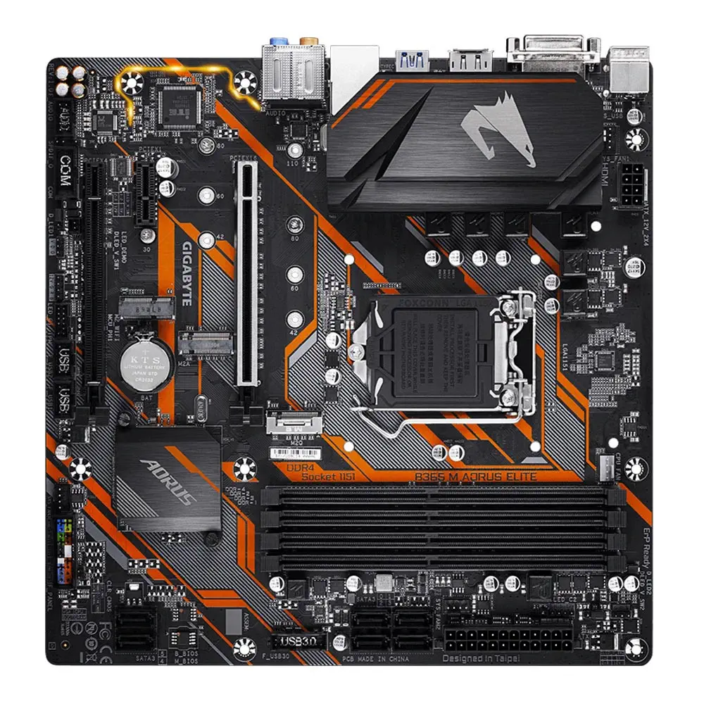 Gigabyte B365 M Aorus Elite Intel B365 Soket 1151 DDR4 2666MHz mATX Gaming Anakart