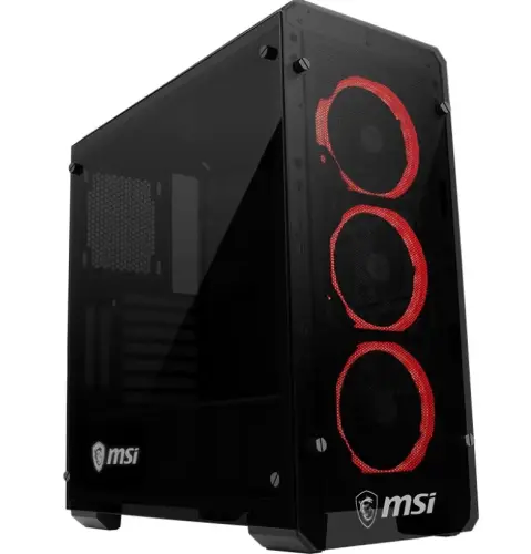 MSI Mag Pylon 3x Temperli Cam 3x RGB Fan ATX Gaming Bilgisayar Kasası