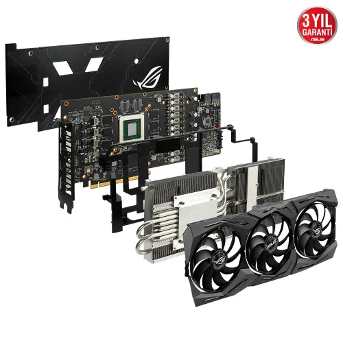 Asus Rog Strix-RX5600XT-O6G-Gaming AMD Radeon RX 5600 XT 6GB GDDR6 192Bit Gaming Ekran Kartı