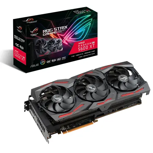 Asus Rog Strix-RX5600XT-O6G-Gaming AMD Radeon RX 5600 XT 6GB GDDR6 192Bit Gaming Ekran Kartı