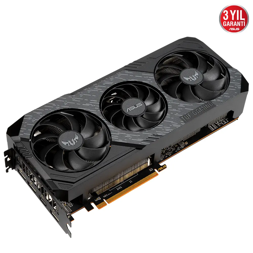 Asus TUF 3-RX5600XT-O6G-EVO-Gaming AMD Radeon RX 5600 XT 6GB GDDR6 192Bit DX12 Gaming Ekran Kartı